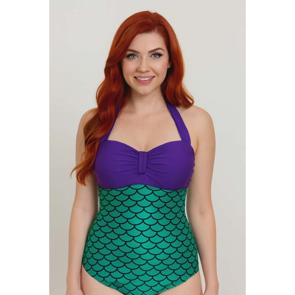 1 Piece Mermaid Bathing Suit Swim Swimming Women's WOMAN'S Size Large